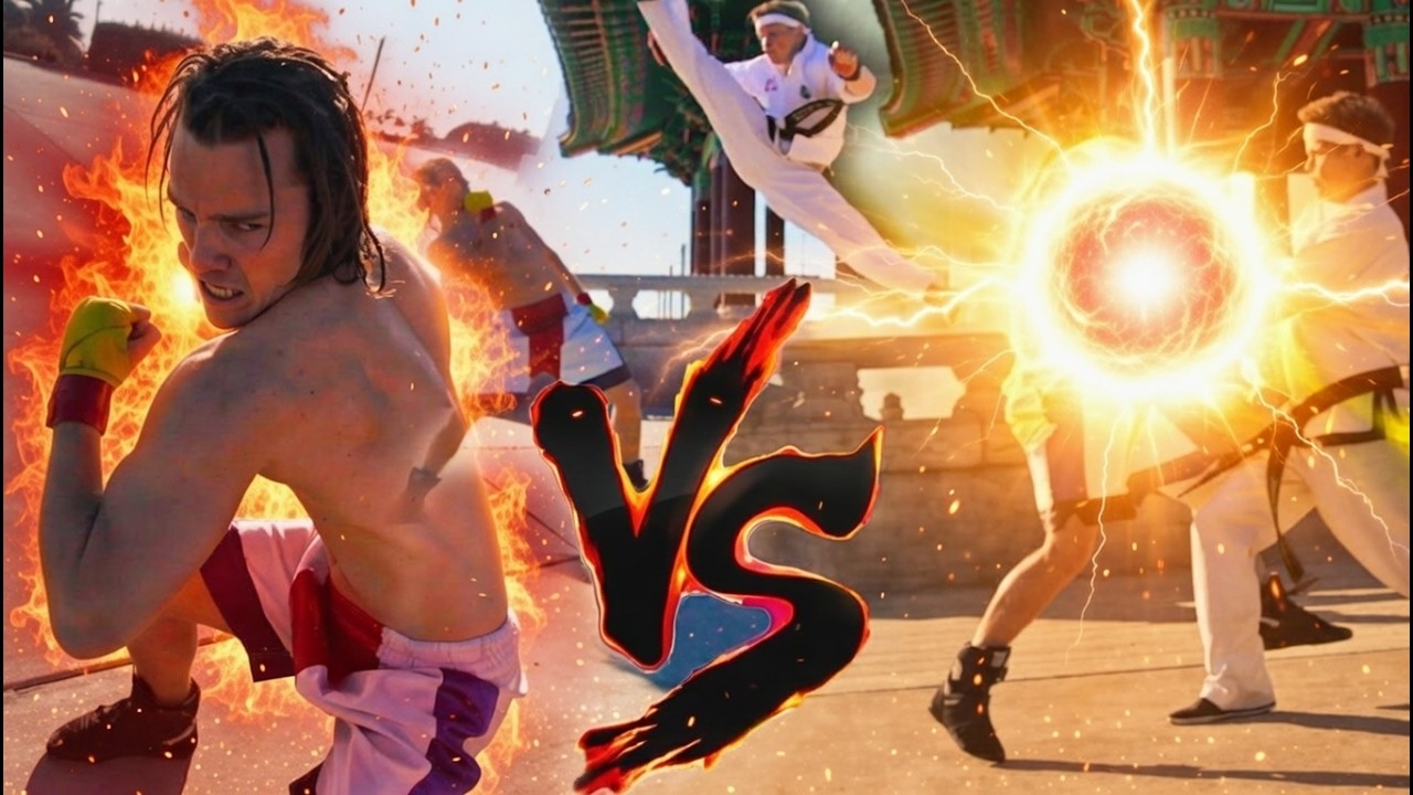 Real Life Tekken Fight | HWOARNG vs STEVE FOX | Flips & Kicks