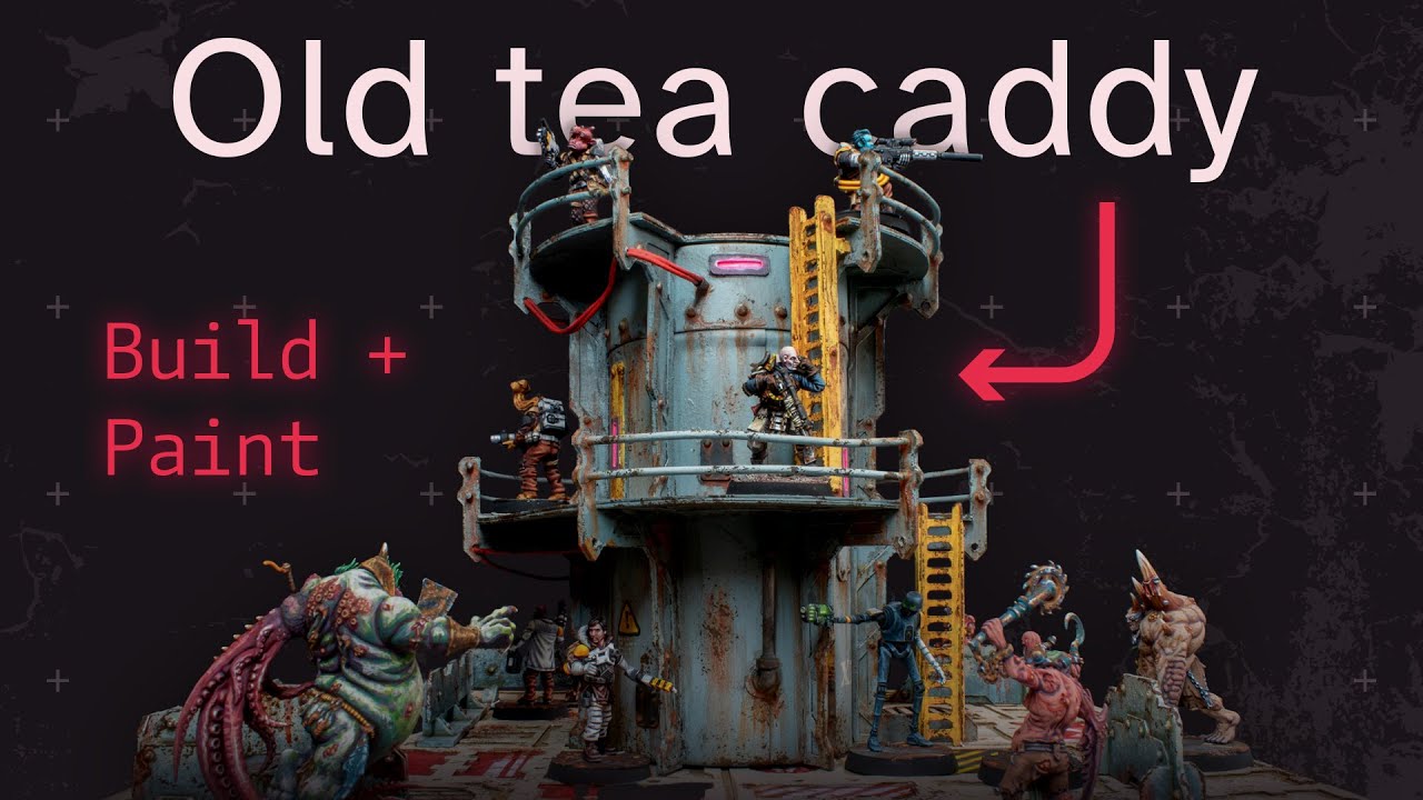 Awesome TOWER from an old TEA CADDY