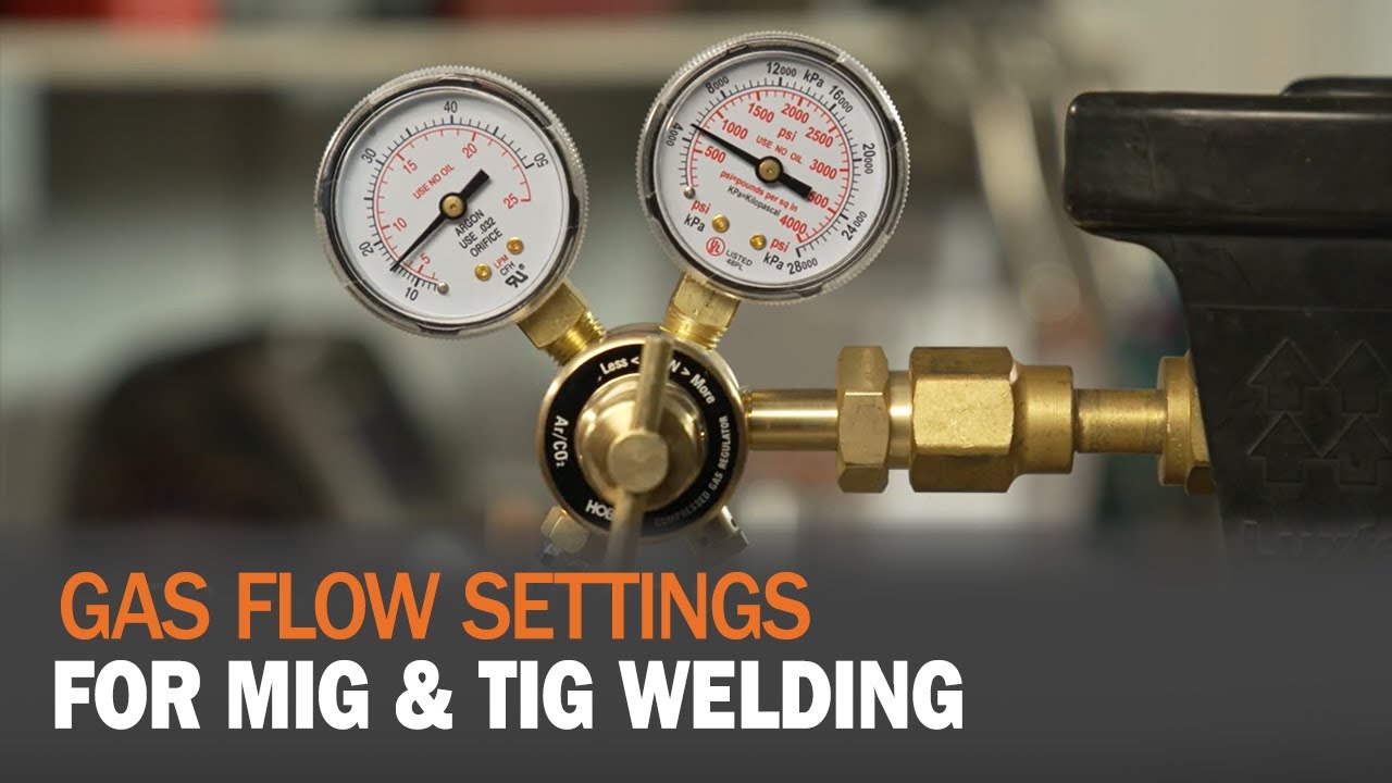 Gas Flow Settings for MIG & TIG Welding