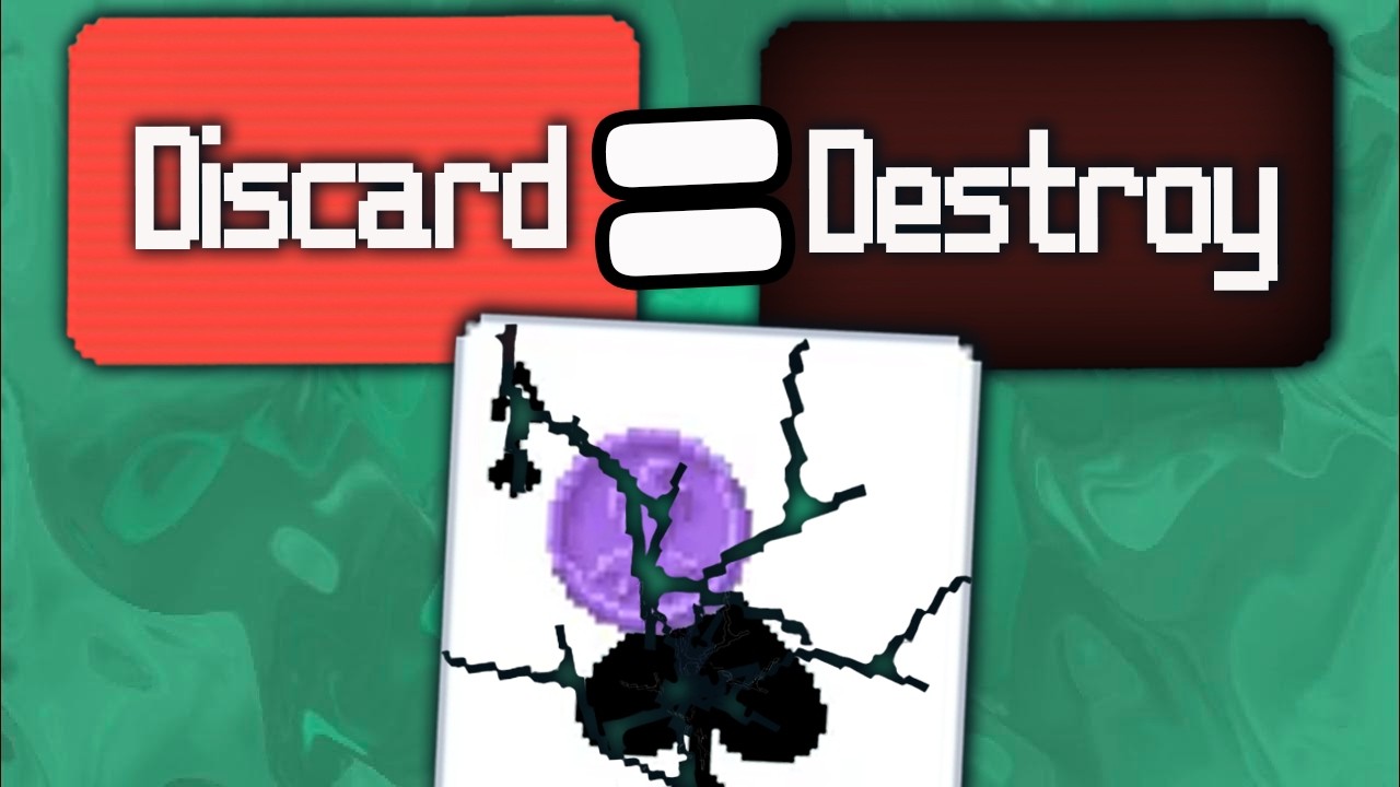Balatro But Discarding Deletes Your Cards w/ 