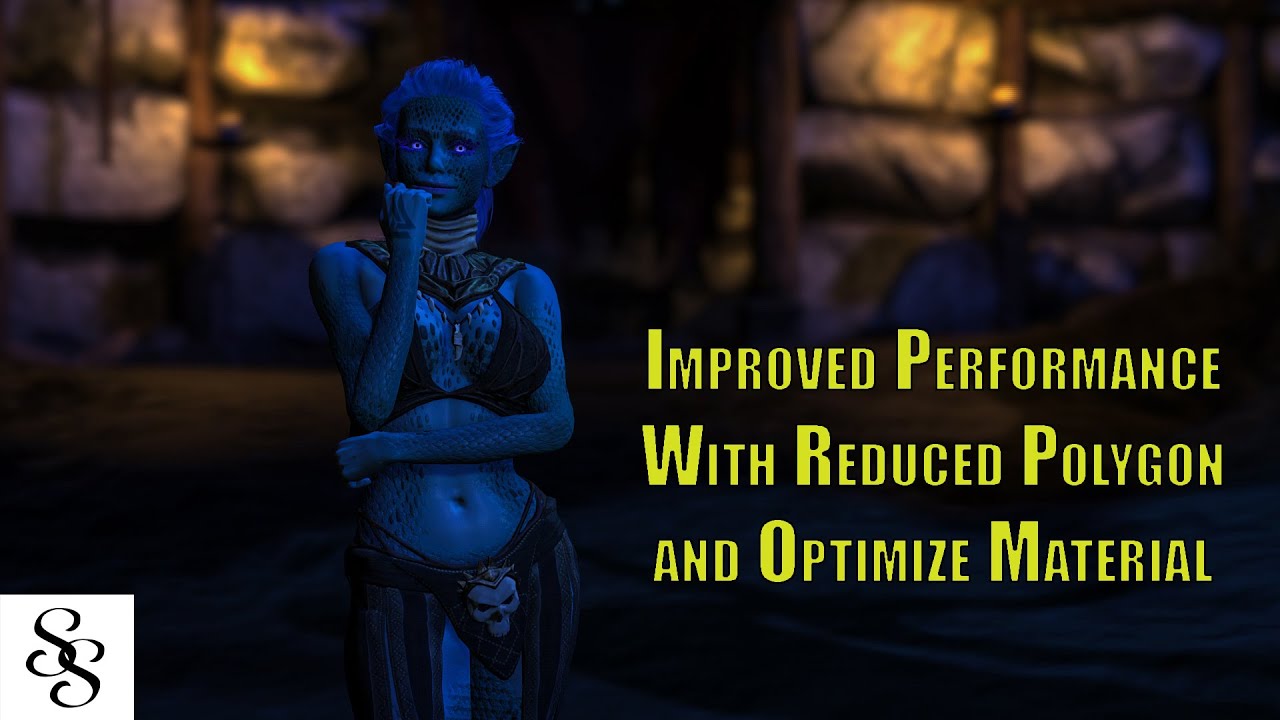 Improving Performance With  Reduced Polygon and Optimize Material