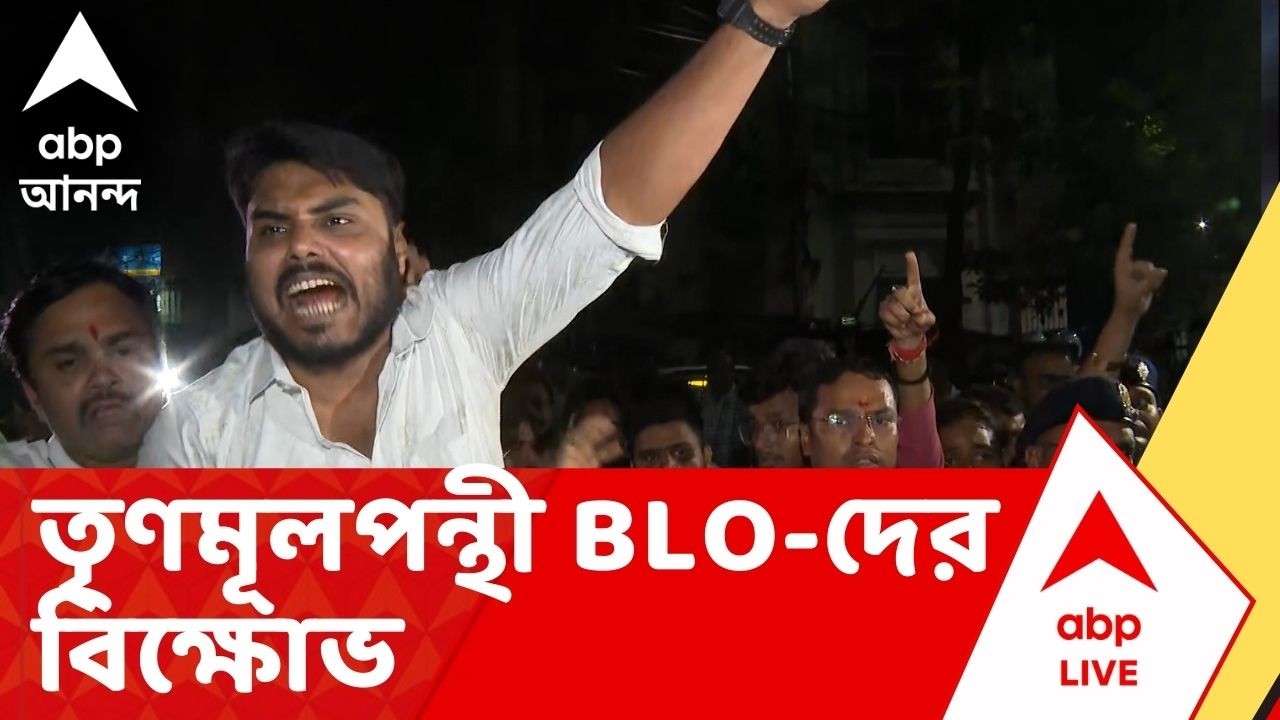 BLO Protest: CEO দফতরের সামনে তৃণমূলপন্থীদের BLO সংগঠনের বিক্ষোভ