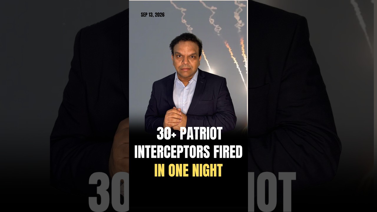 30+ Patriot Interceptors Fired in One Night #iran #iranwar #missilestrike #jordan #missileattack