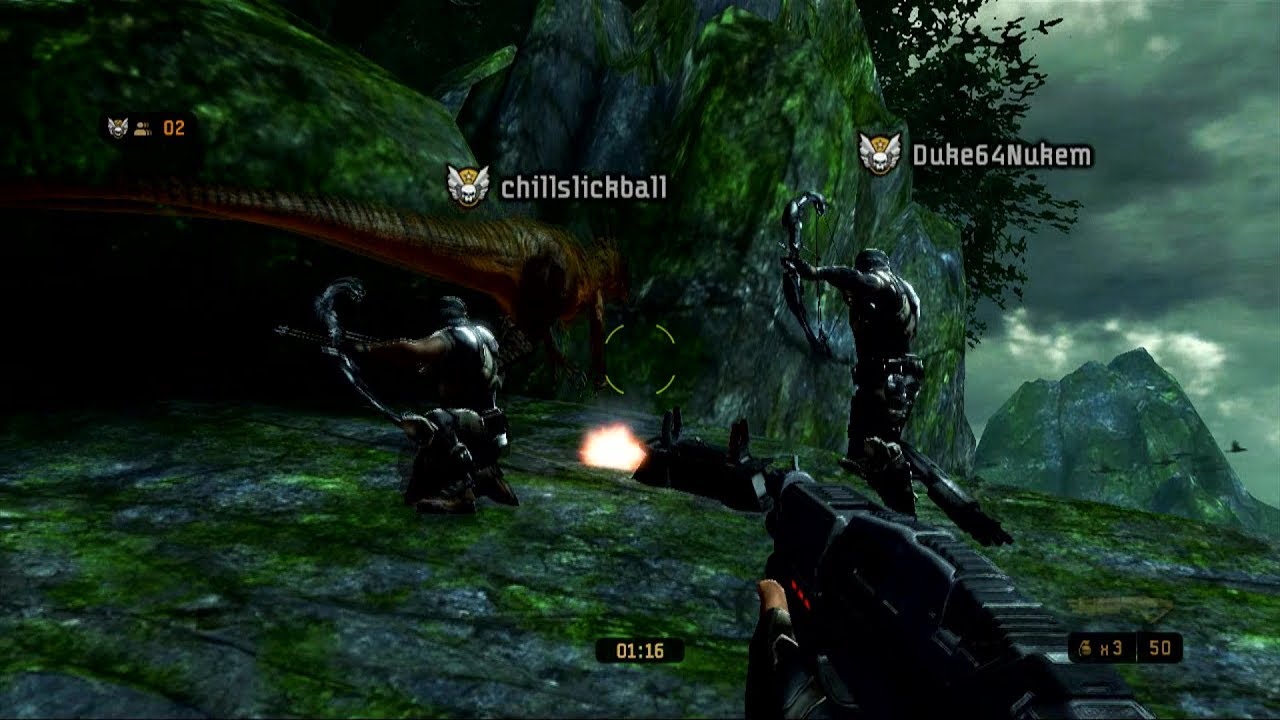 Turok Co-op Night Multiplayer 3 players HD 2017  Lost Valley [Glitch]
