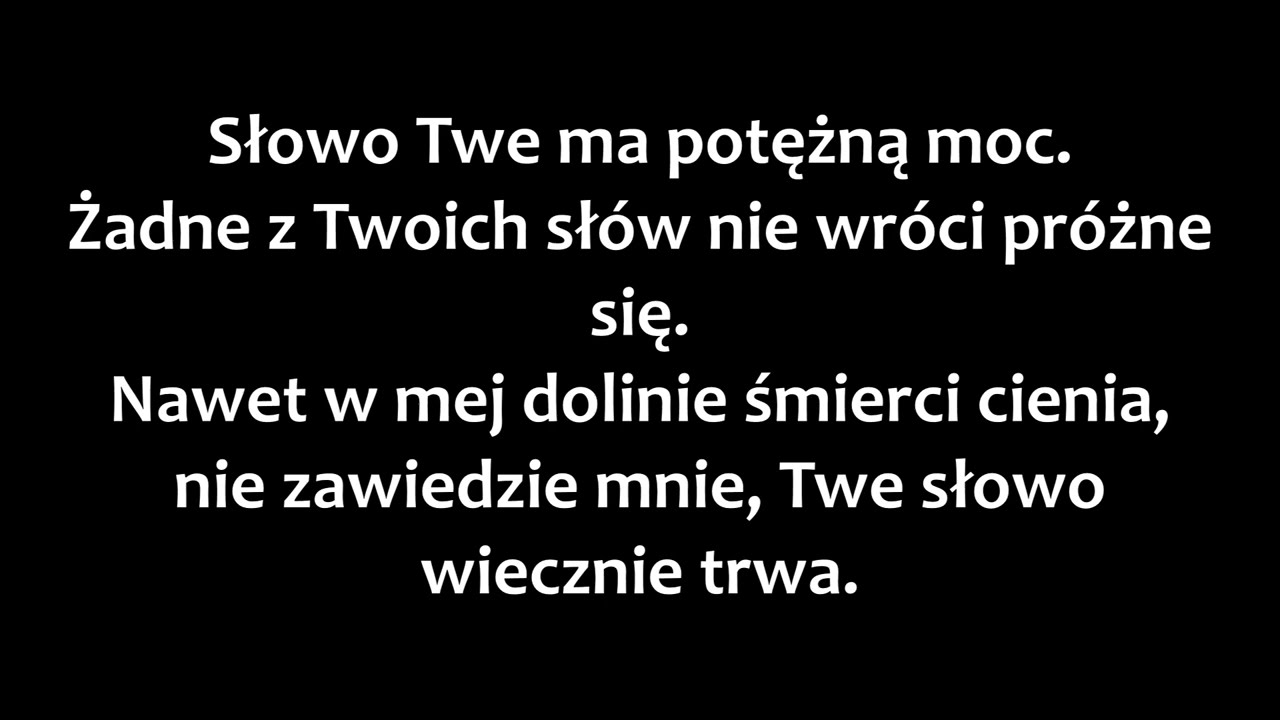 Jedno słowo z Twoich ust
