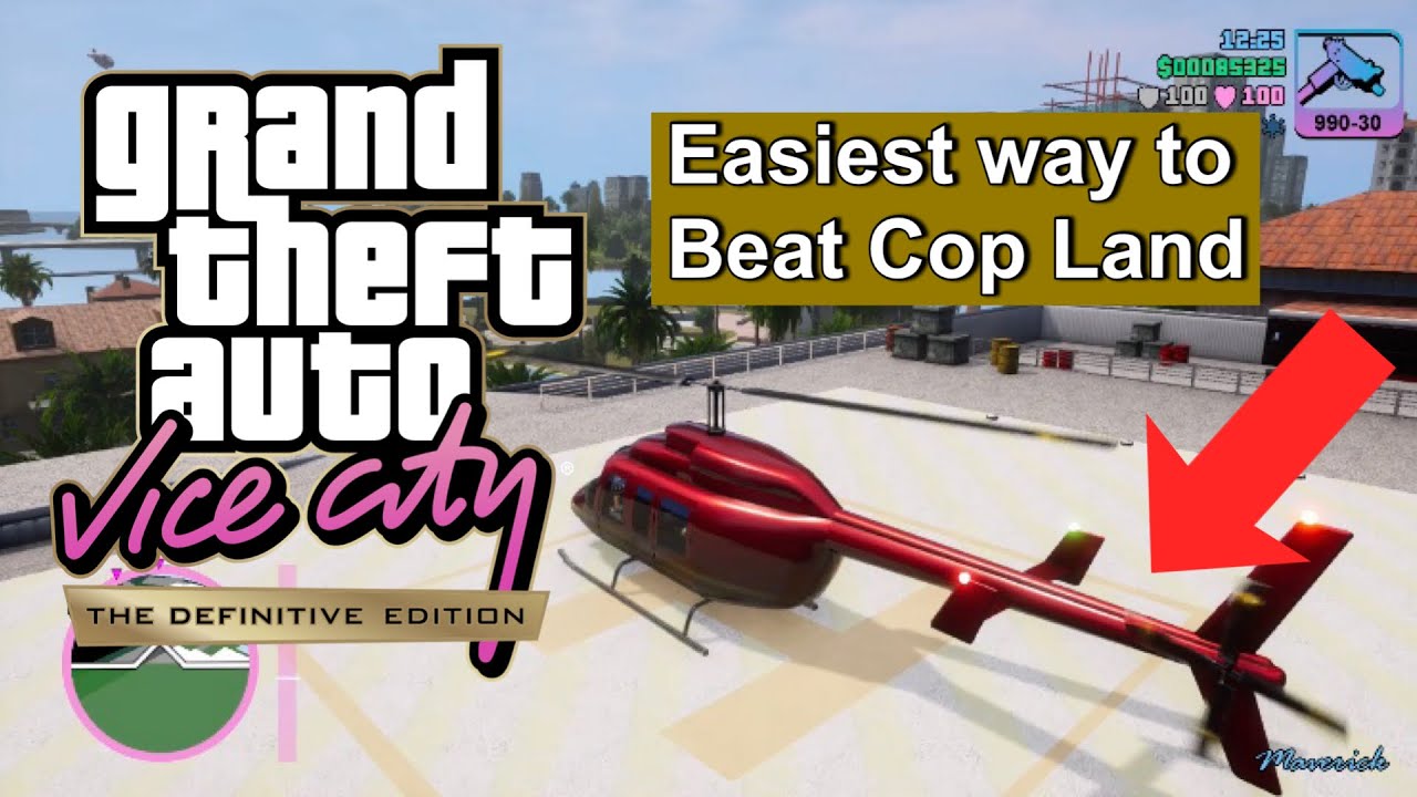 Easiest way to beat Cop Land in GTA Vice City-Definitive Edition