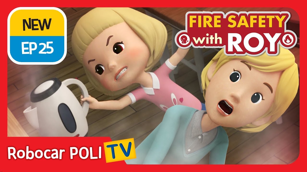 🔥Fire safety with Roy | EP25 | In Hot Water. | Robocar POLI | Kids animation
