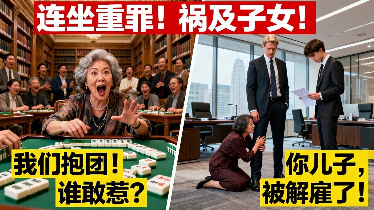 “只要我們抱團，美國人就怕事！”中國大媽團在圖書館瘋狂打麻將，結果驚動警察被控“非法滯留”，連子女工作都被徹底牽連！