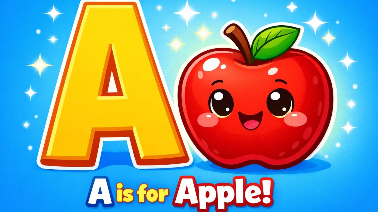 “A is for Apple 🍎 | Fun Alphabet Song for Kids!”