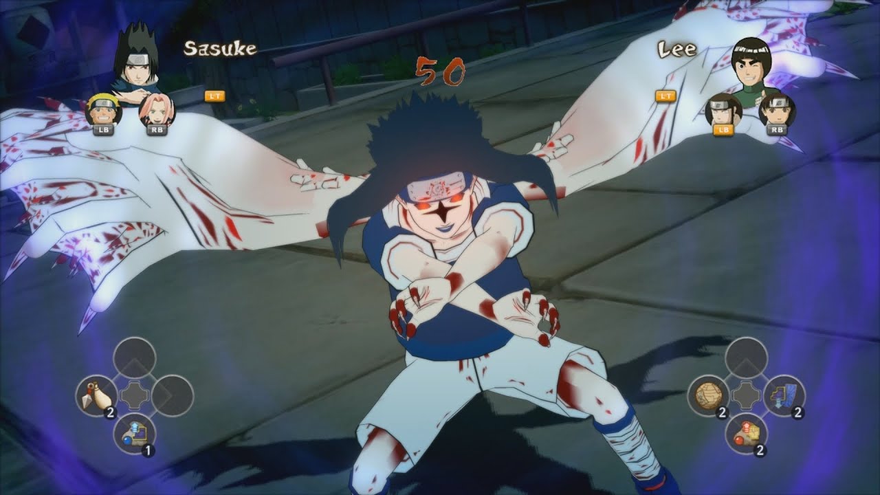 Naruto Storm 3: Full Burst - Mods - Battle Damaged Sasuke vs Rock Lee
