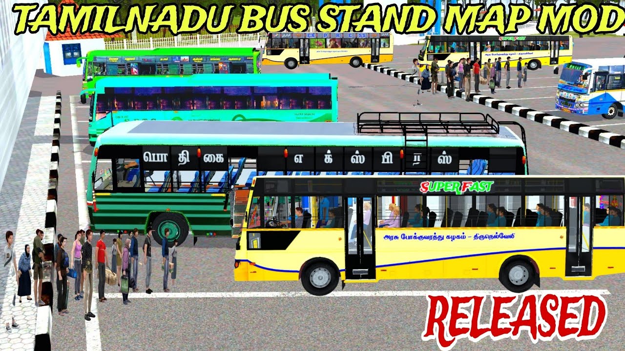 REALISTIC TAMILNADU BUS STAND MAP MOD RELEASED FOR BUSSID 4.4.1|BUS SIMULATOR INDONESIA 4.4.1