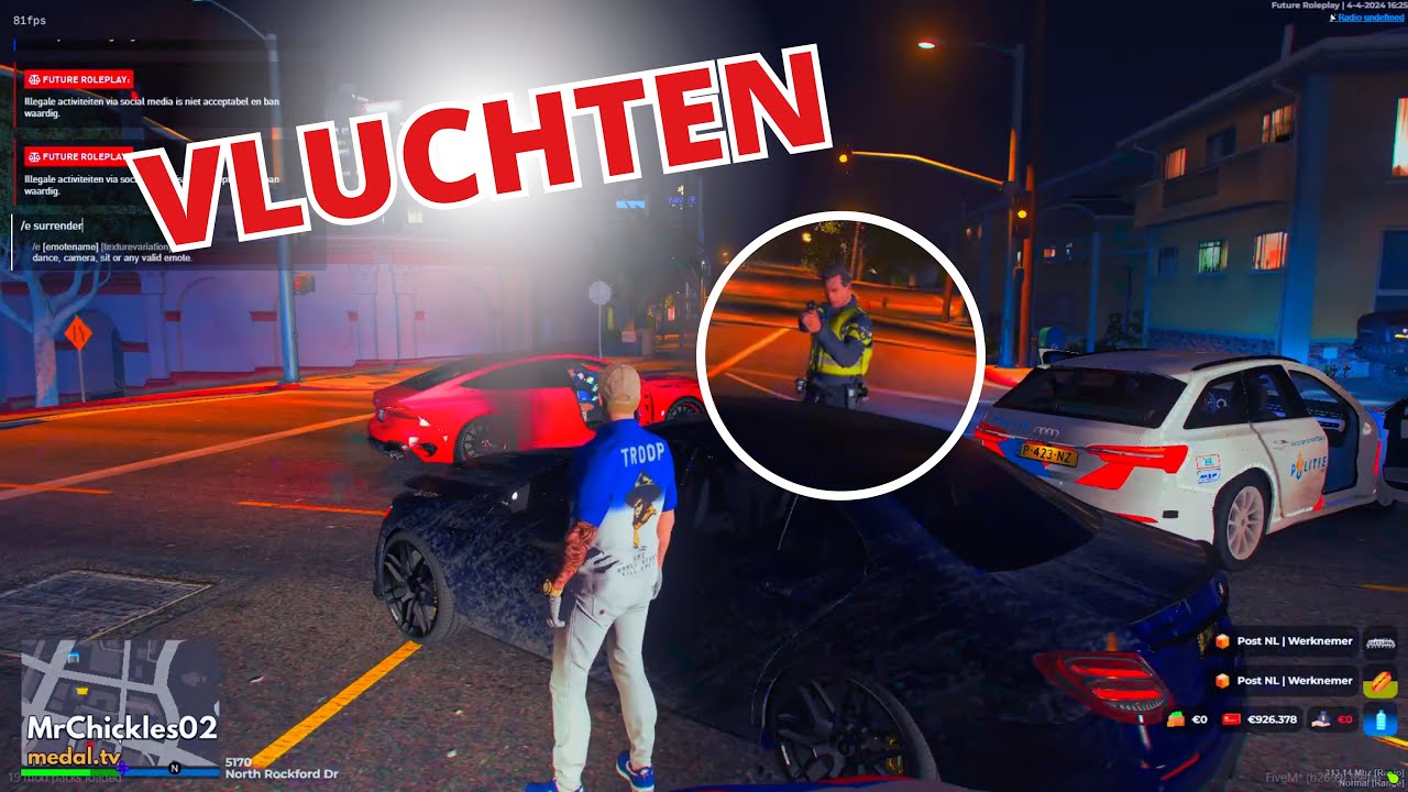 ACHTERVOLGING met politie?! | GTA5 Future roleplay