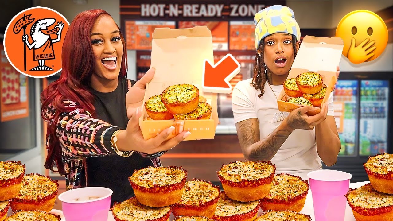 Пробуем Little Caesars CRAZY PUFFS с RAYSOWAVY Мы чуть не подрались... СНОВА!