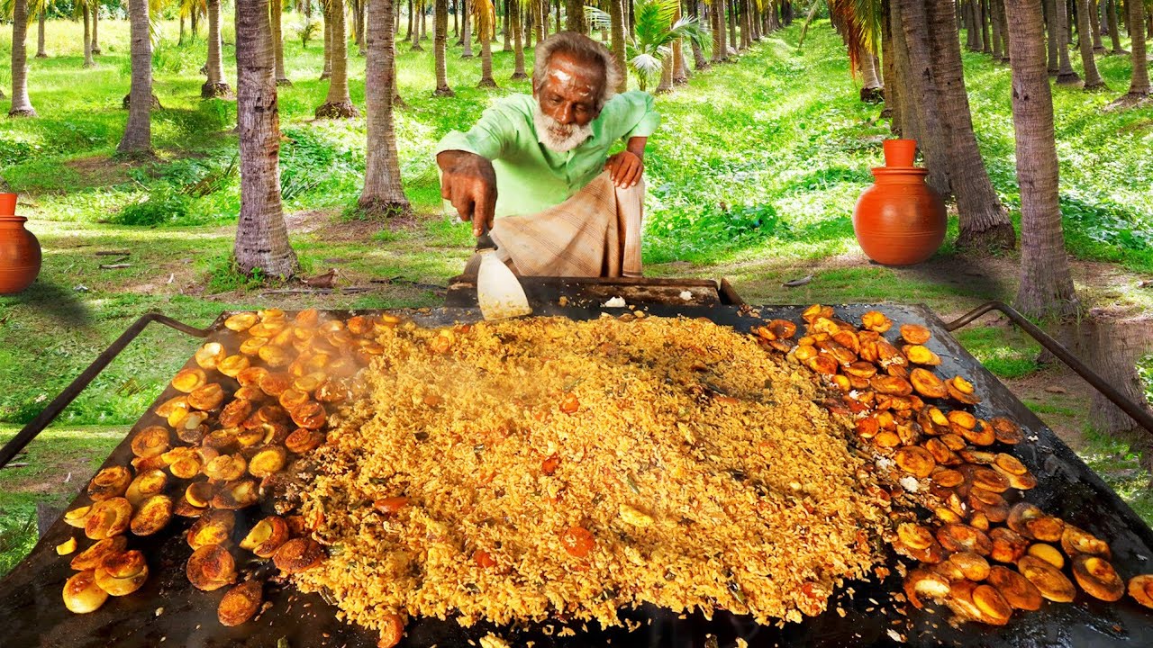 KING of TAWA Rice !!! Prepared by Daddy Arumugam / Village food factory