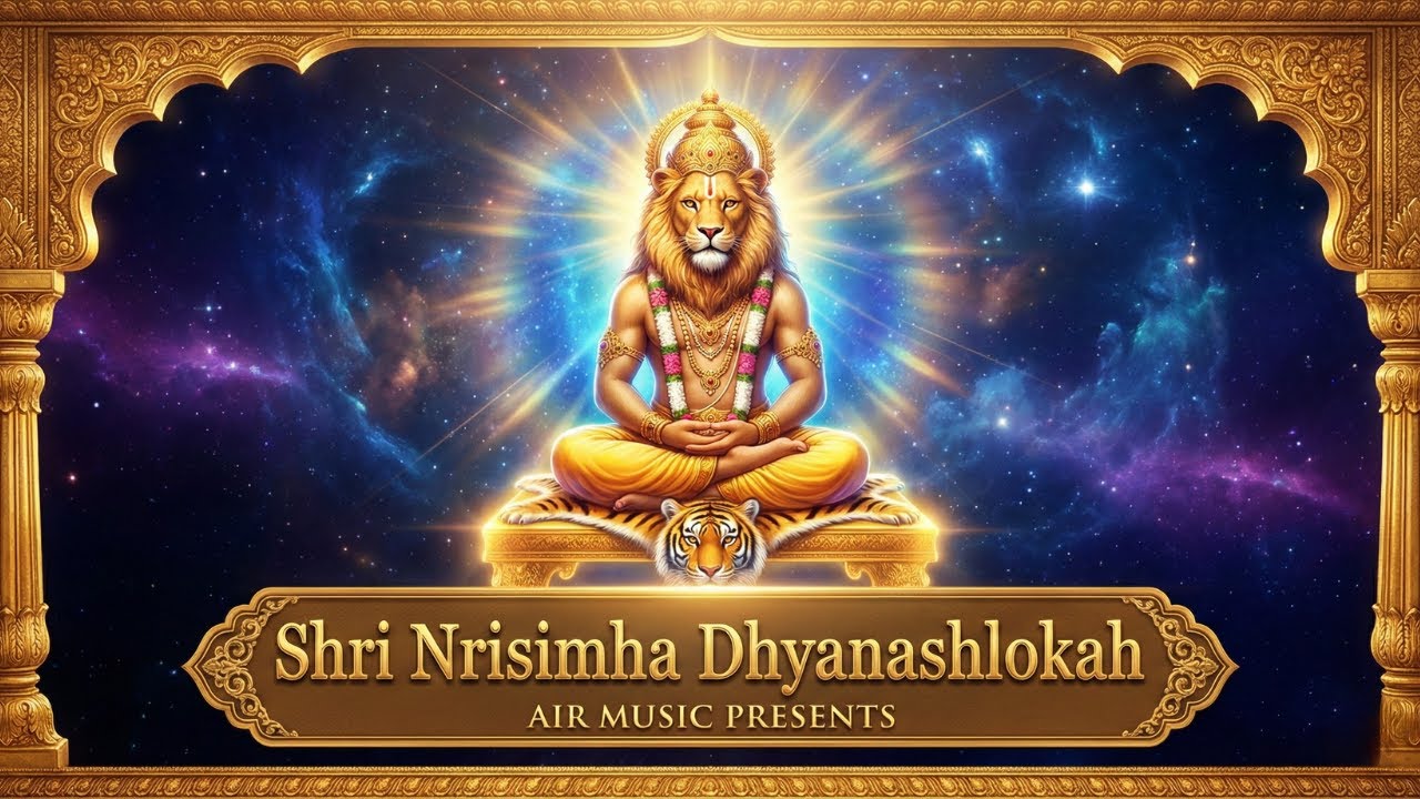 Shri Narasimha Dhyana Shlokas | Complete Rare Sanskrit Stotra | Ugra Lakshmi Narasimha