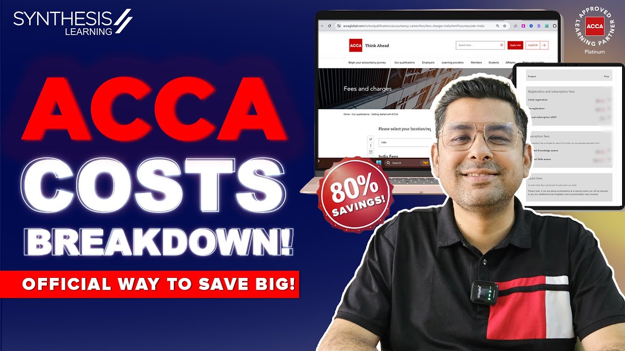 ACCA Course Cost Explained &ndash; Official Guide to 80% Savings #ACCAcourseCost