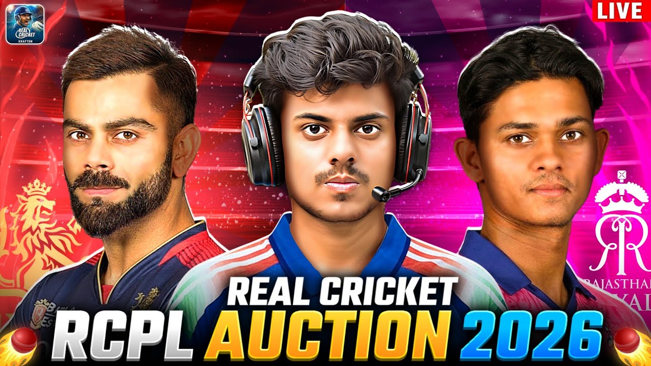 RCB Vs RR RCPL Auction 2026 🏆 - Real Cricket Live 