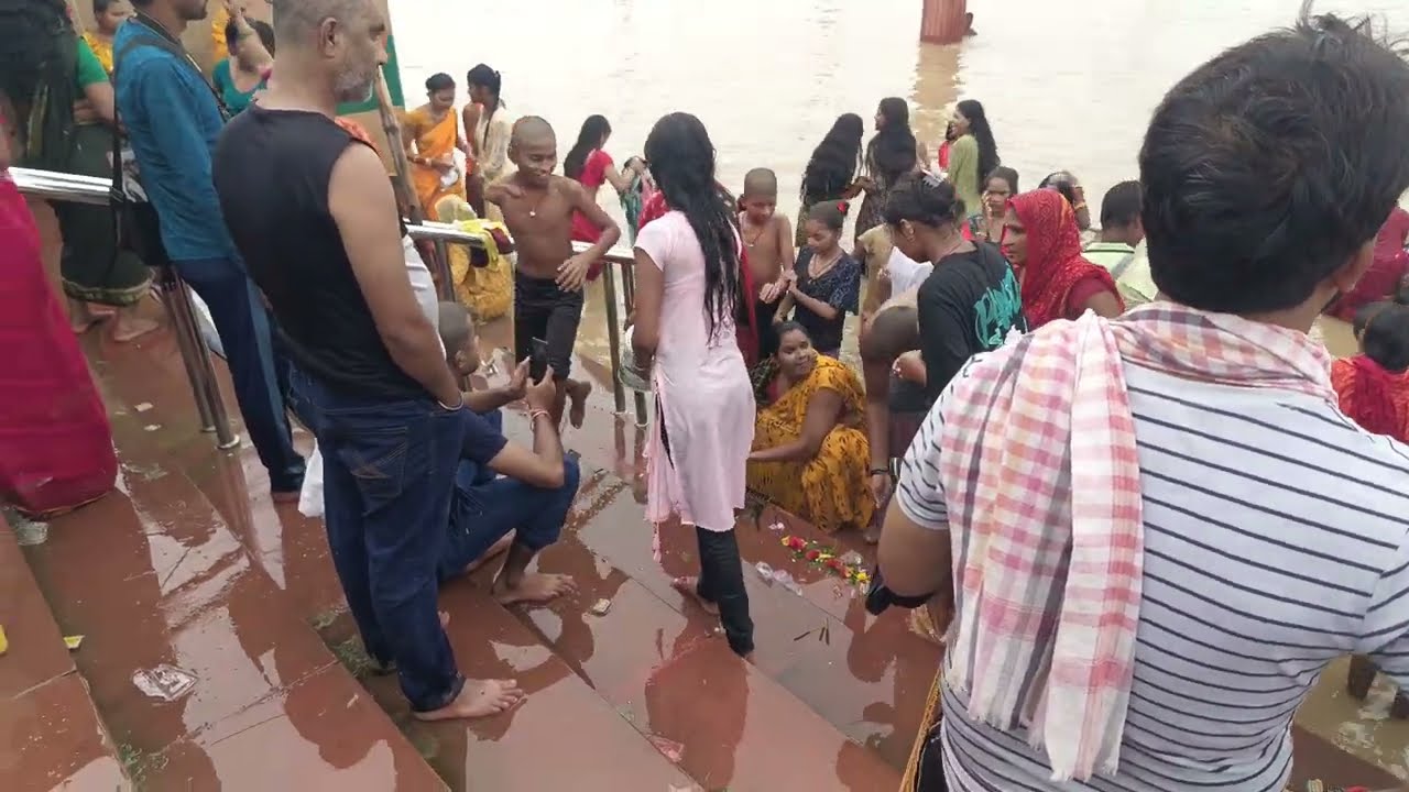 😱Ganga snan || ganga snan video ||simariya ganga ghat open snan🤔🤔