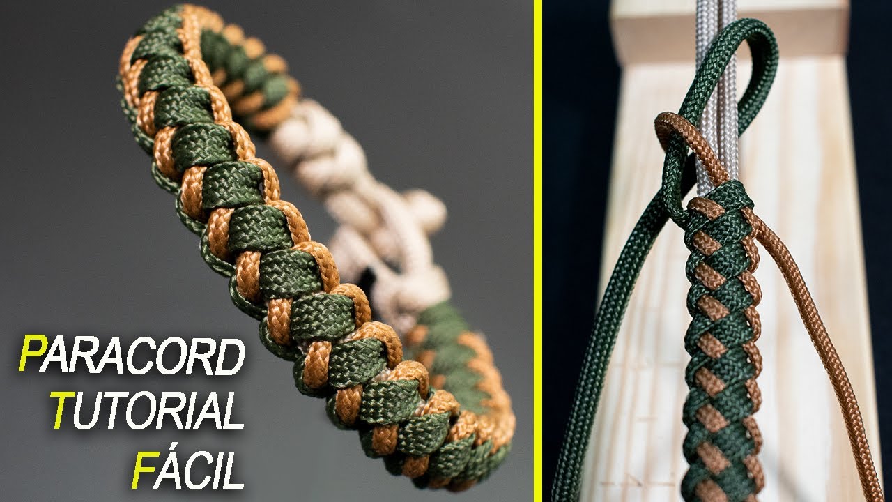 Cómo hacer una pulsera fácil con paracord sin broche