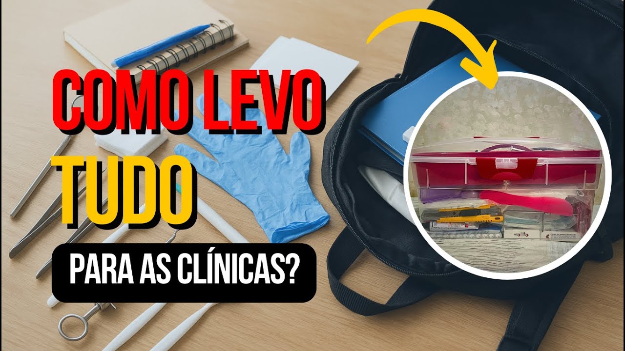 Como Consigo Levar TUDO para a Clínica de Odonto | Organização Prática dos Materiais!