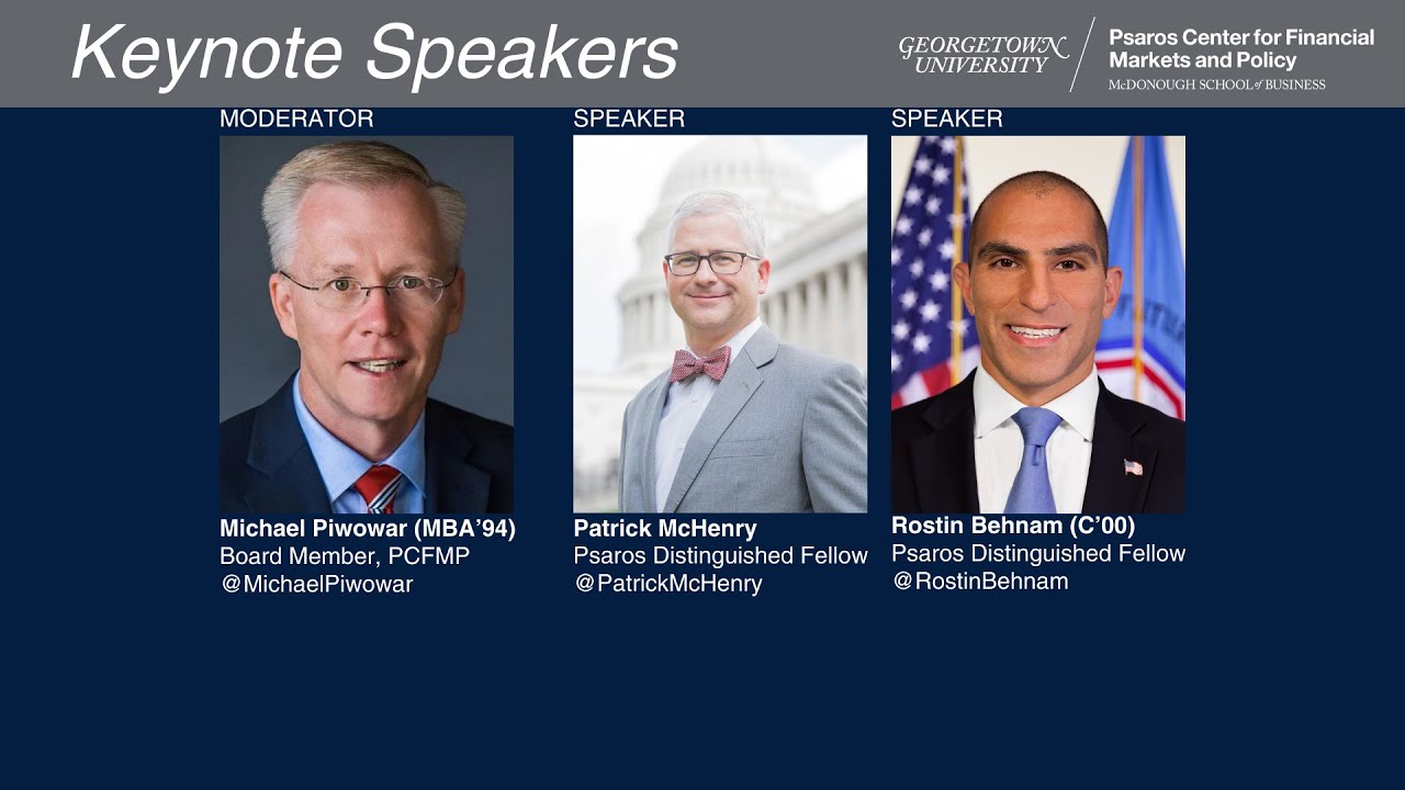 FMQ 2025: A Conversation with Psaros Distinguished Fellows Rostin Behnam (C'00) and Patrick McHenry