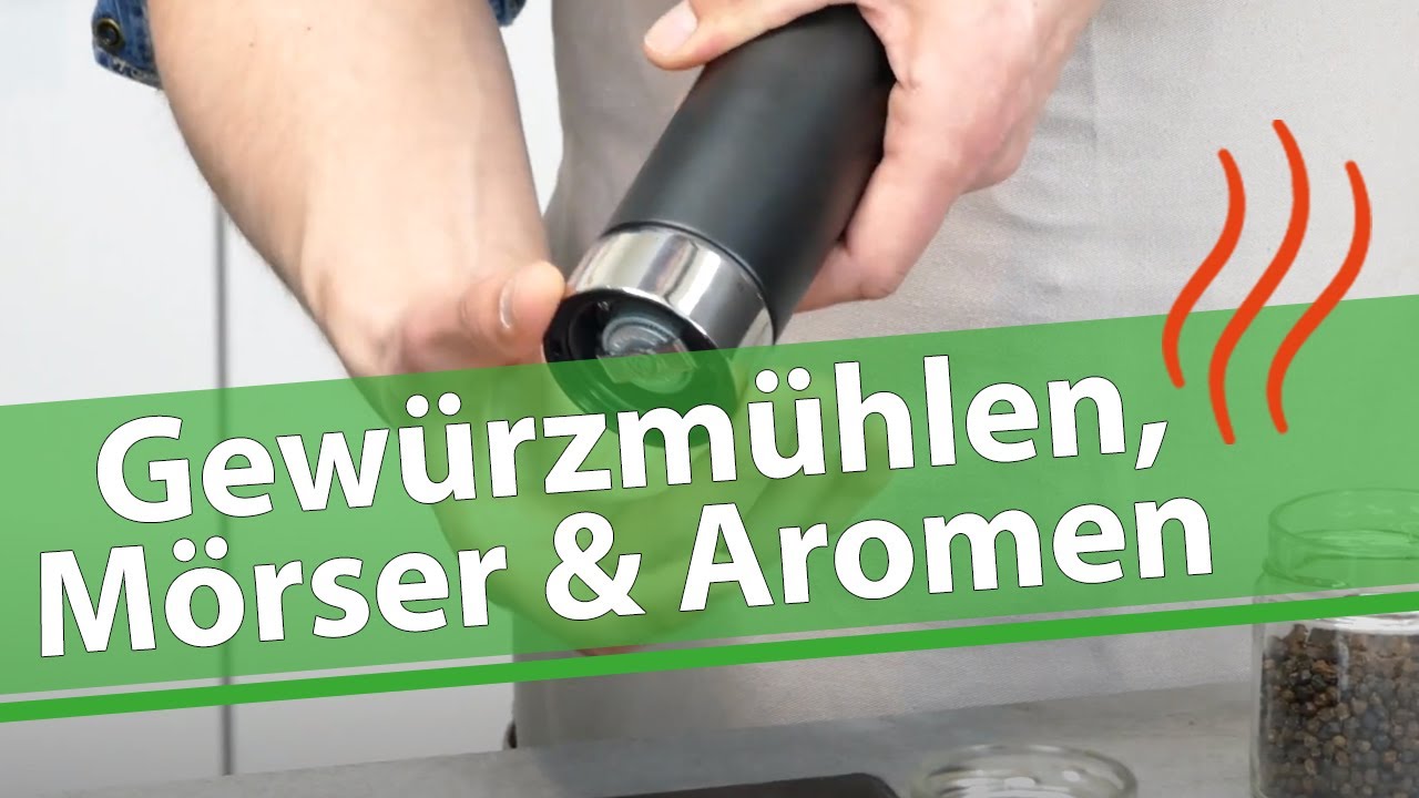 Gewürzmühlen -  Keramik- oder Stahlmalwerk? Mörser und Kornmühle (Cucinaria)