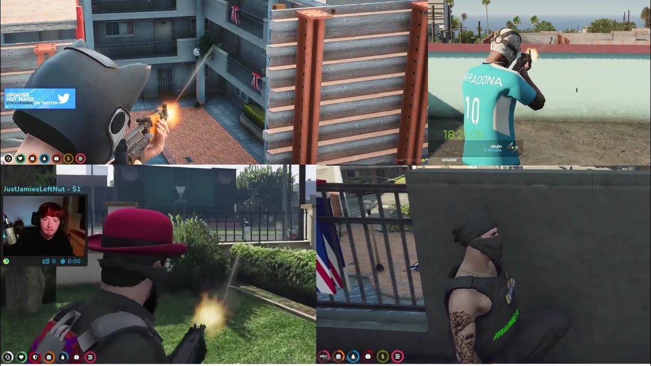CG Уничтожьте Мандема в их квартале (ВСЕ ТОЧКИ ЗРЕНИЯ) | GTA RP NoPixel 3.0