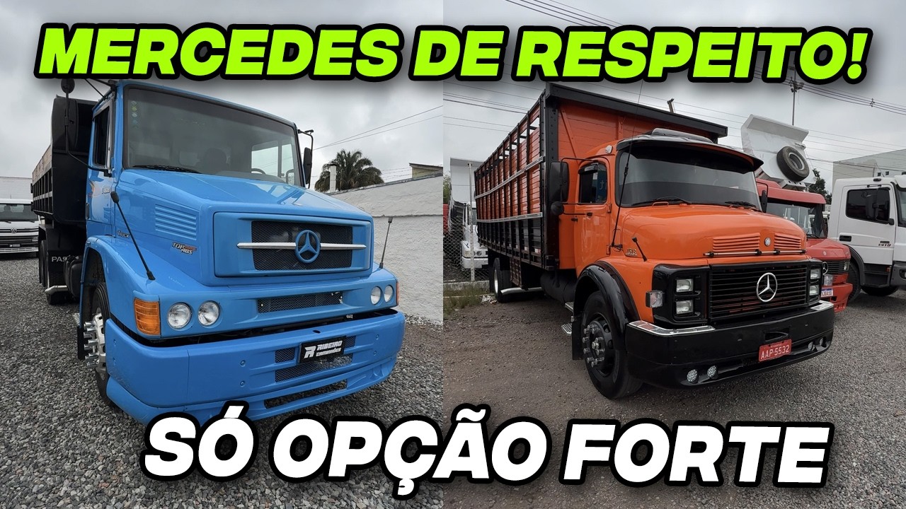 Mercedes 1620 6x2 Caçamba – caminhão bruto de verdade