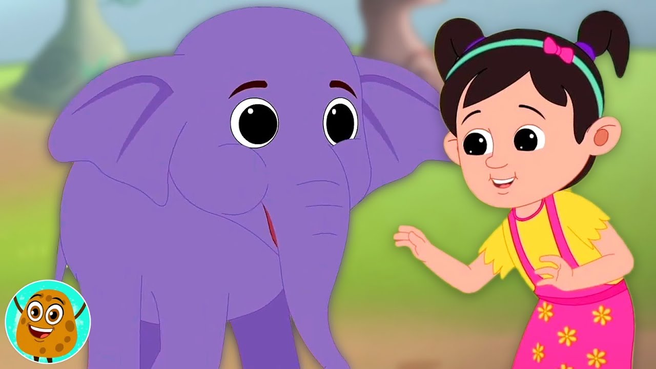एक मोटा हाथी, Ek Mota Hathi, Hindi Rhyme and Cartoon Video for Kids