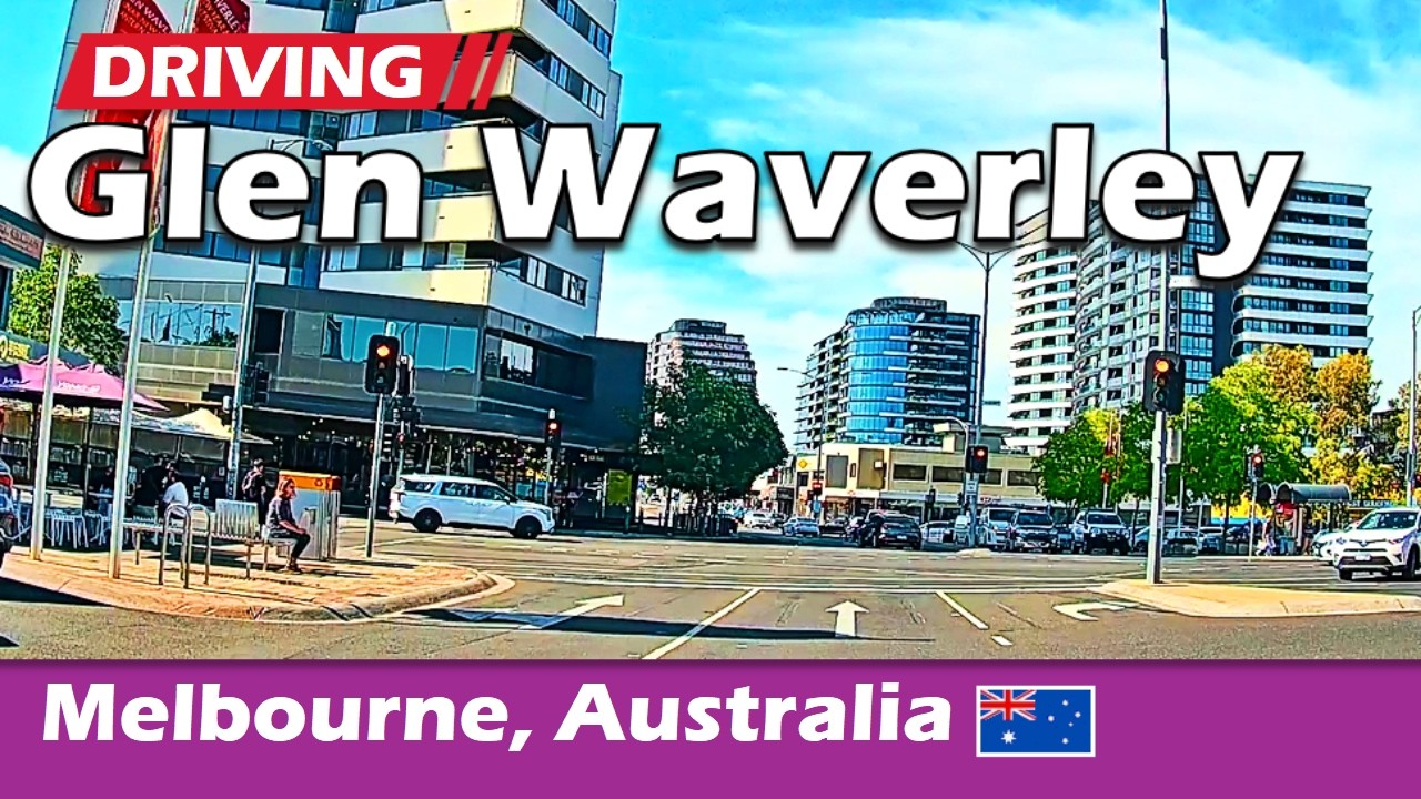 Driving Glen Waverley, Melbourne, Australia