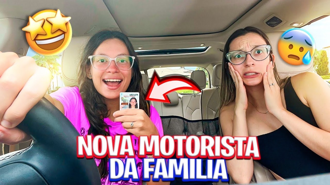 VALENTINA DIRIGIU PELA PRIMEIRA VEZ COM CARTEIRA DE MOTORISTA COM 17 ANOS NOS ESTADOS UNIDOS 🇺🇸