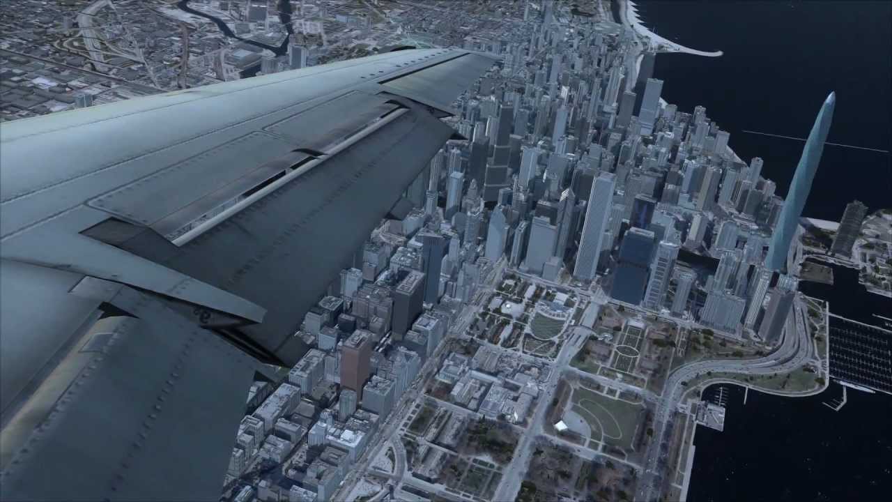 Flight Simulator X HD Wilco ERJ 145 & Fly Tampa Midway, Aersoft Mega Scenery Chicago