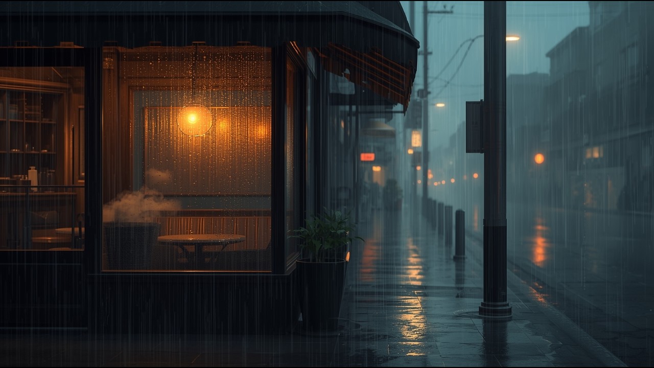 Rainy Memories 🌧️ – Deep Winter Rain Lofi Beats | Study & Sleep