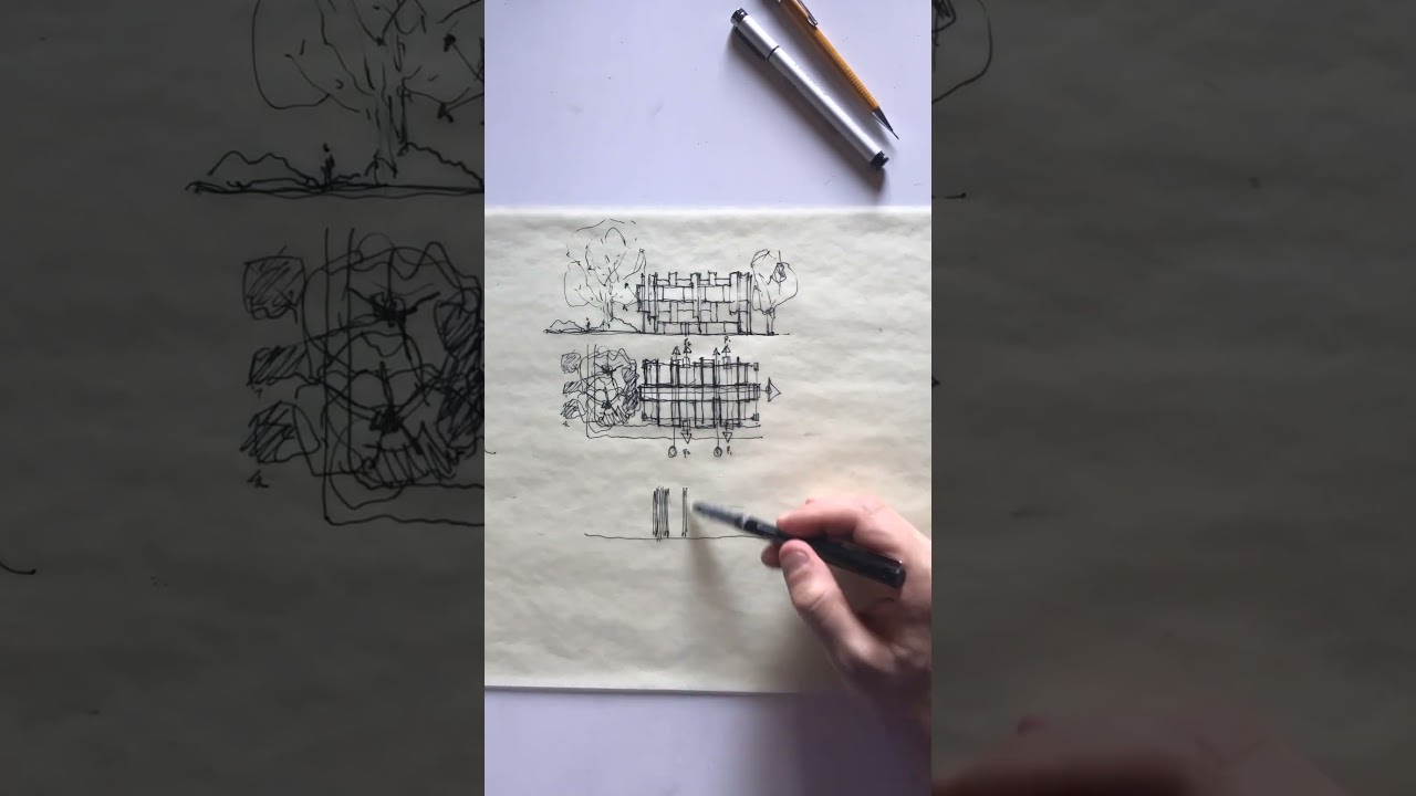 Sketching Architecture - Science Laboratories 