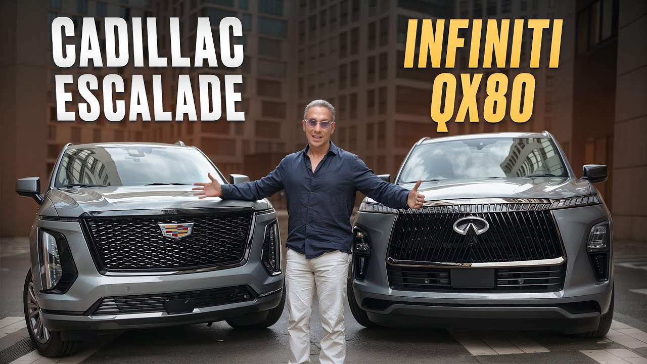 Битва титанов: надежная Япония или Американская классика/ Infiniti QX 2025 и Cadillac Escalade 2025?