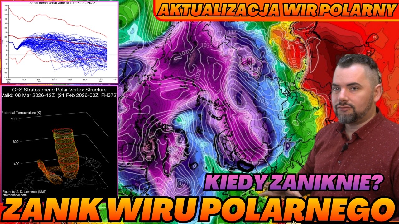 Zanik wiru polarnego na początku kwietnia. Wcześniej kolejny podział i dynamika w pogodzie.