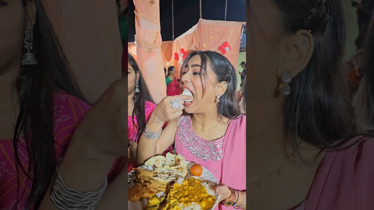 Party me BESHARMO ki Tarah khaya 😜🤰whatieatatwedding #shadikakhana #khanekeliyebesharam #freekakhana