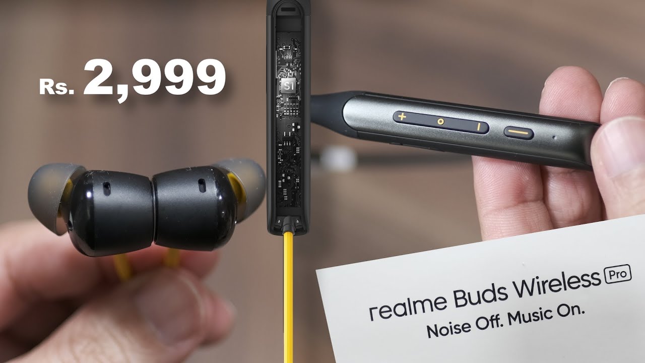 realme Buds Wireless Pro with ANC, ENC, SONY LDAC priced under Rs. 3000 (best neckband earphones)
