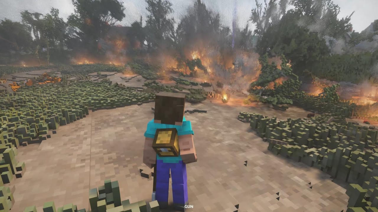 defeating the zombies in a zombie invasion with a black hole...