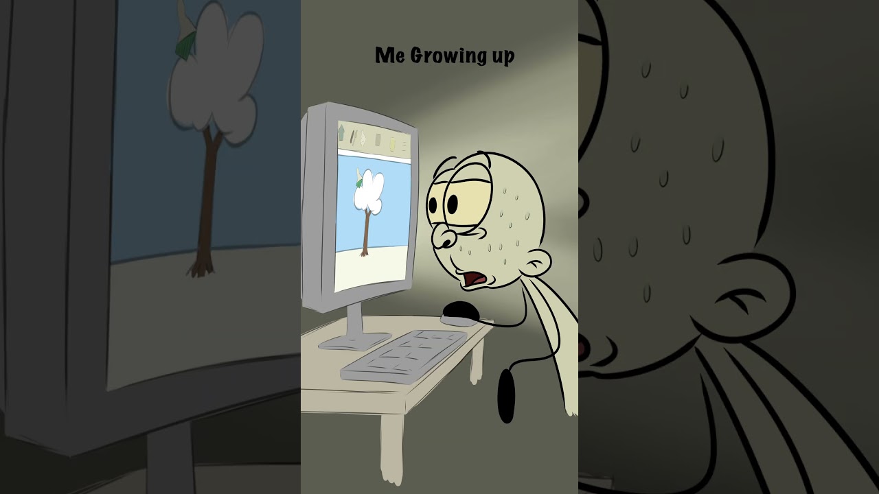 Kids on a computer today Vs me as a kid (4k memes) #shorts #anime