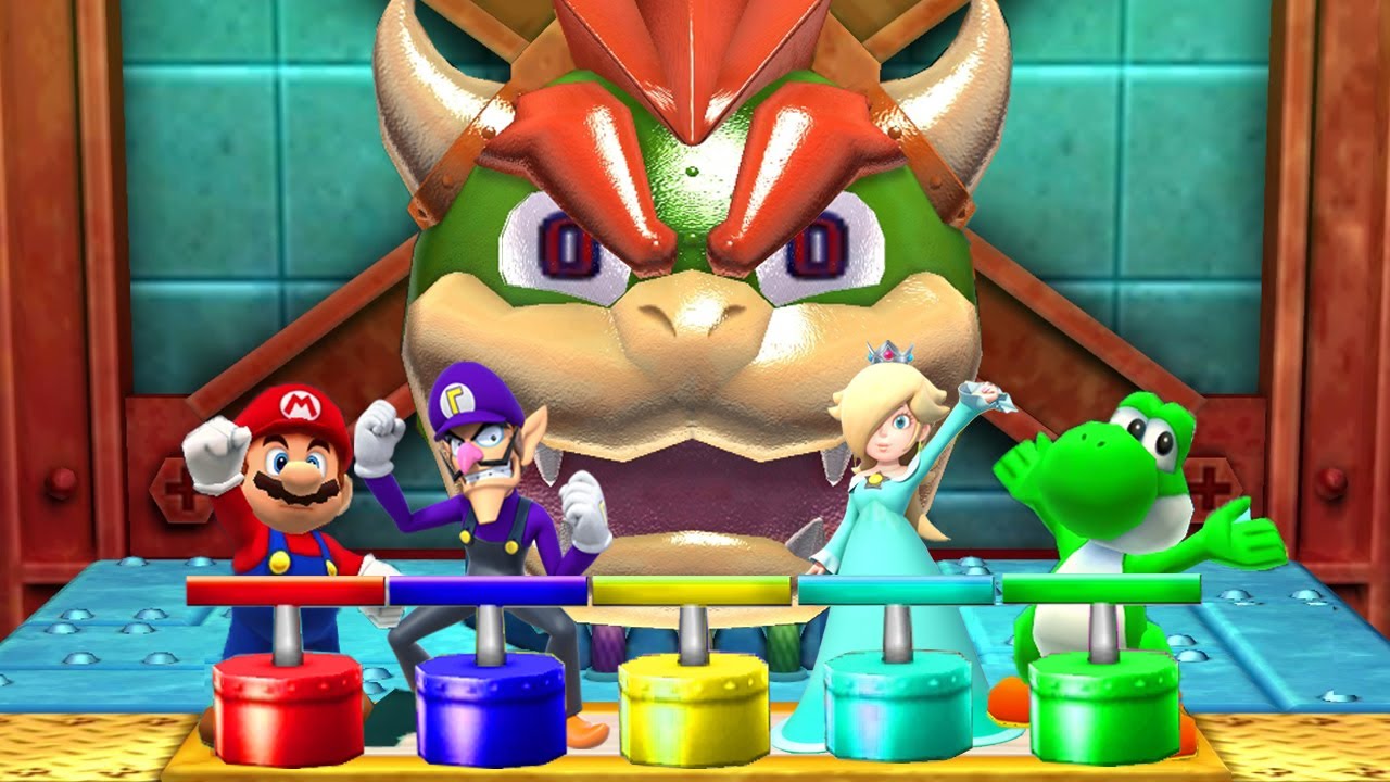 Mario Party The Top 100 MiniGames Rosalina Vs Waluigi Vs Mario Vs Yoshi (Master Difficulty)