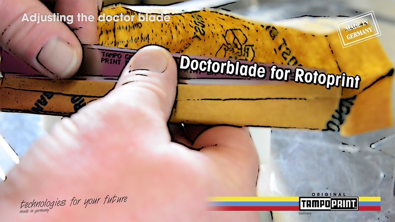 TAMPOPRINT - Adjusting the doctor blade - EN