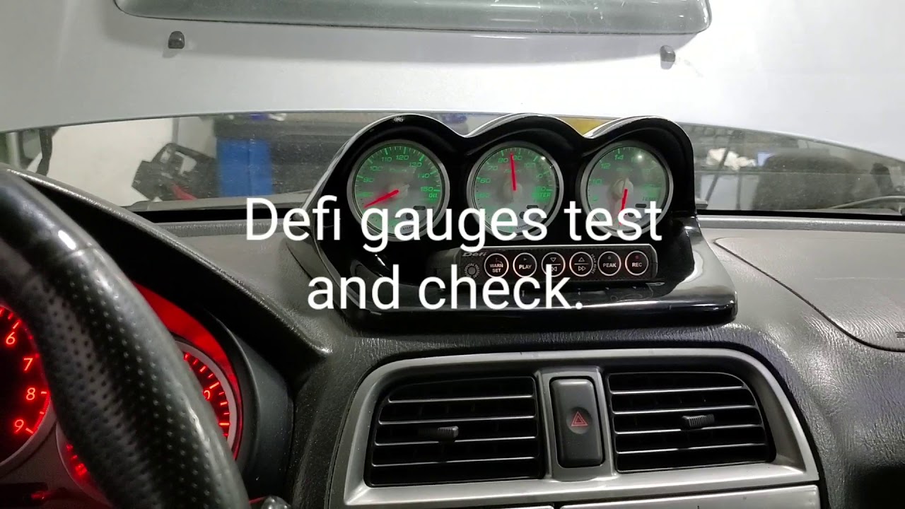 Subaru sti Defi gauges.