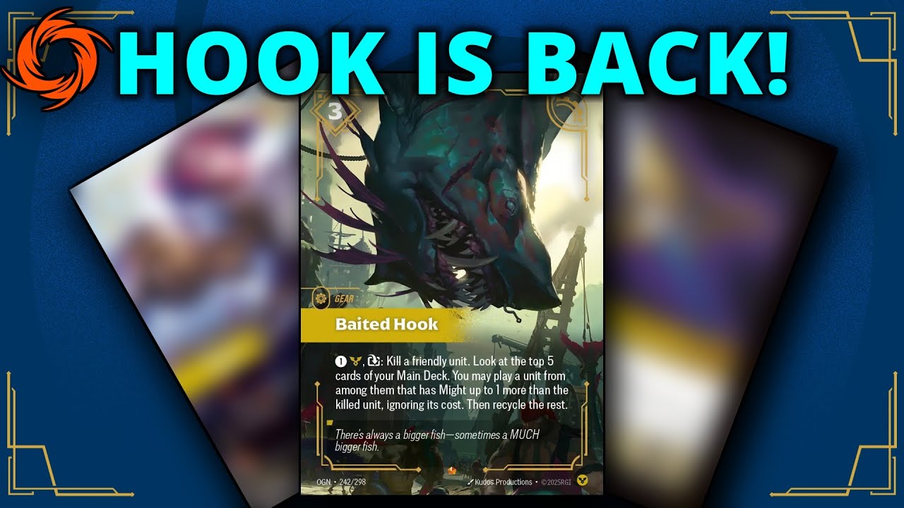 Baited Hook is BACK!!   Set 2 Hook Fiora deck and Gameplay.