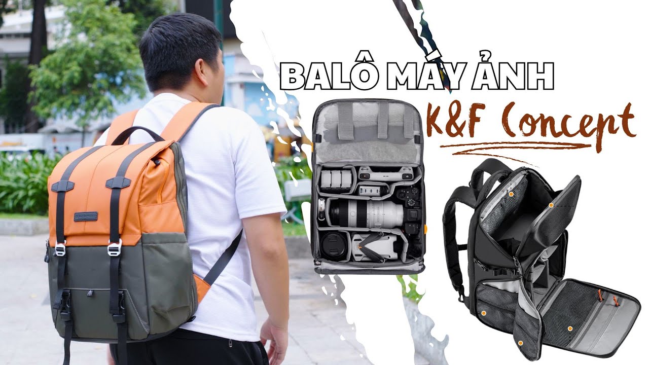 Review K&F Concept Camera Backpack 20L Urban Wander: Thiết kế thông minh, bảo vệ tối ưu!