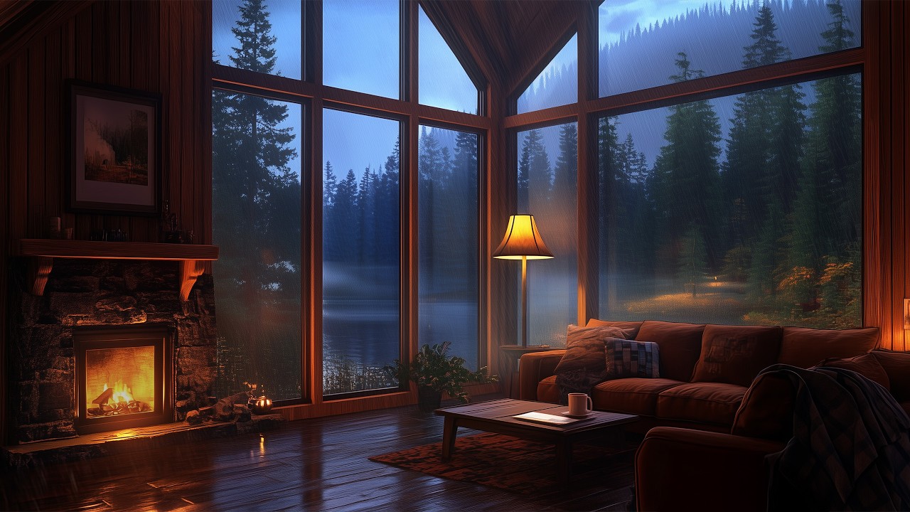 Enjoy the view outdoors sitting in your comfy living room