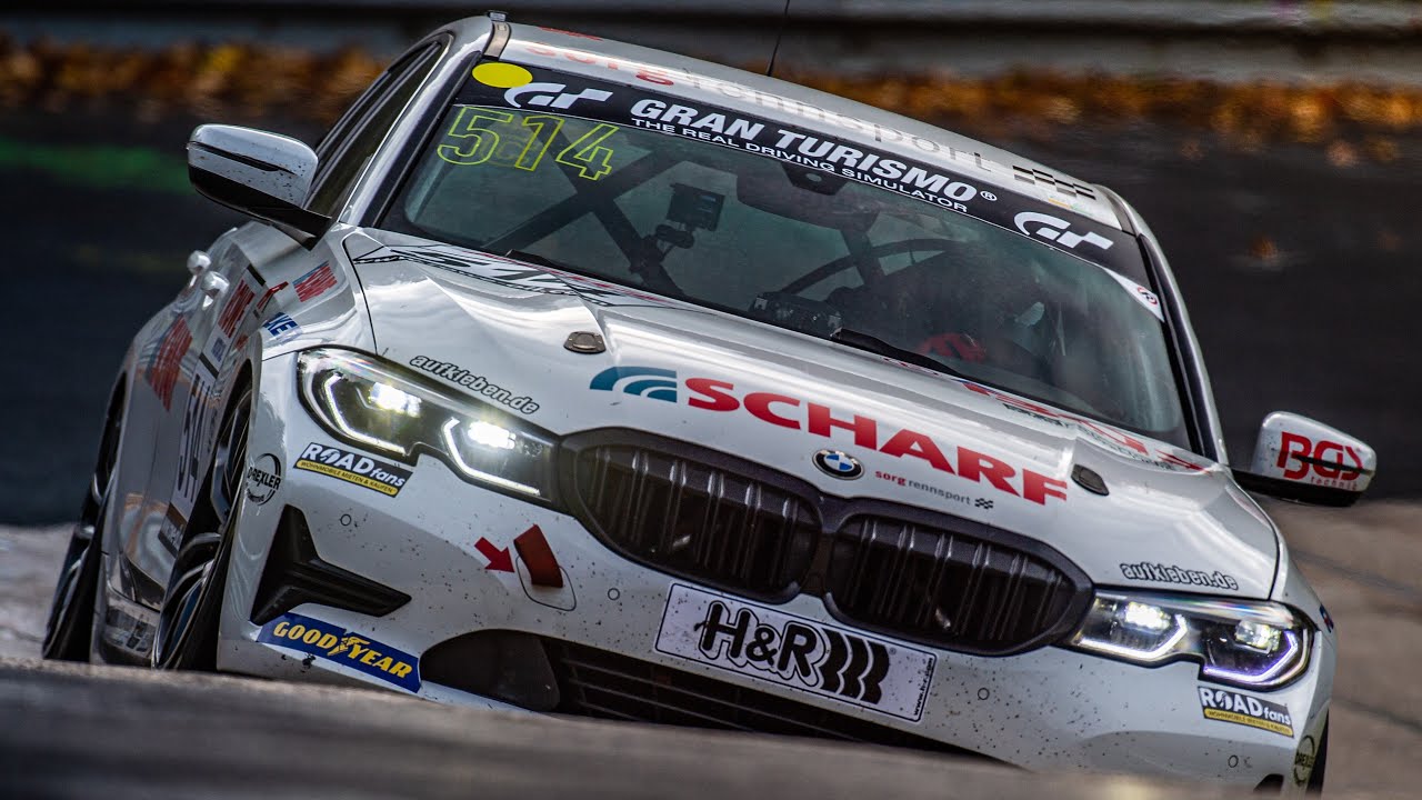 BMW 330i Brendon Leitch Onboard Start Fight NLS8 Nürburgring Nordschleife Sorg Rennsport 22.10.2022