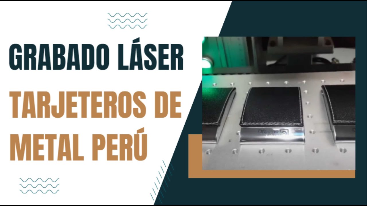 Grabado Láser En Tarjeteros de Metal Perú