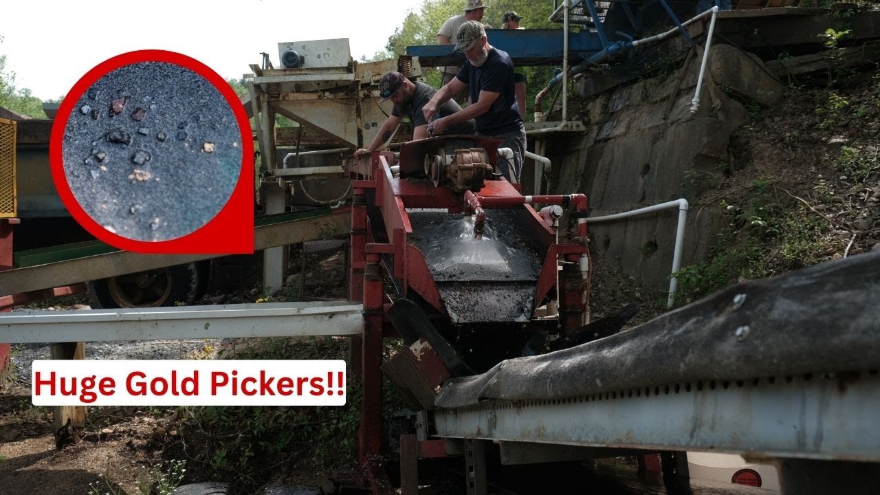 Commercial GOLD Wash-Plant Prospecting Lucky Strike Gold & Gem Mine Marion, NC  |  GOLD PICKERS!