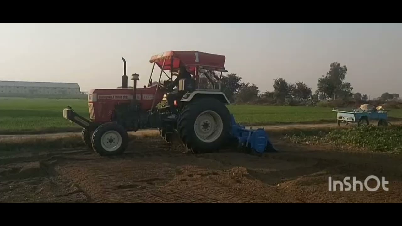 Lemken rotavtor on swaraj 855 tractor 